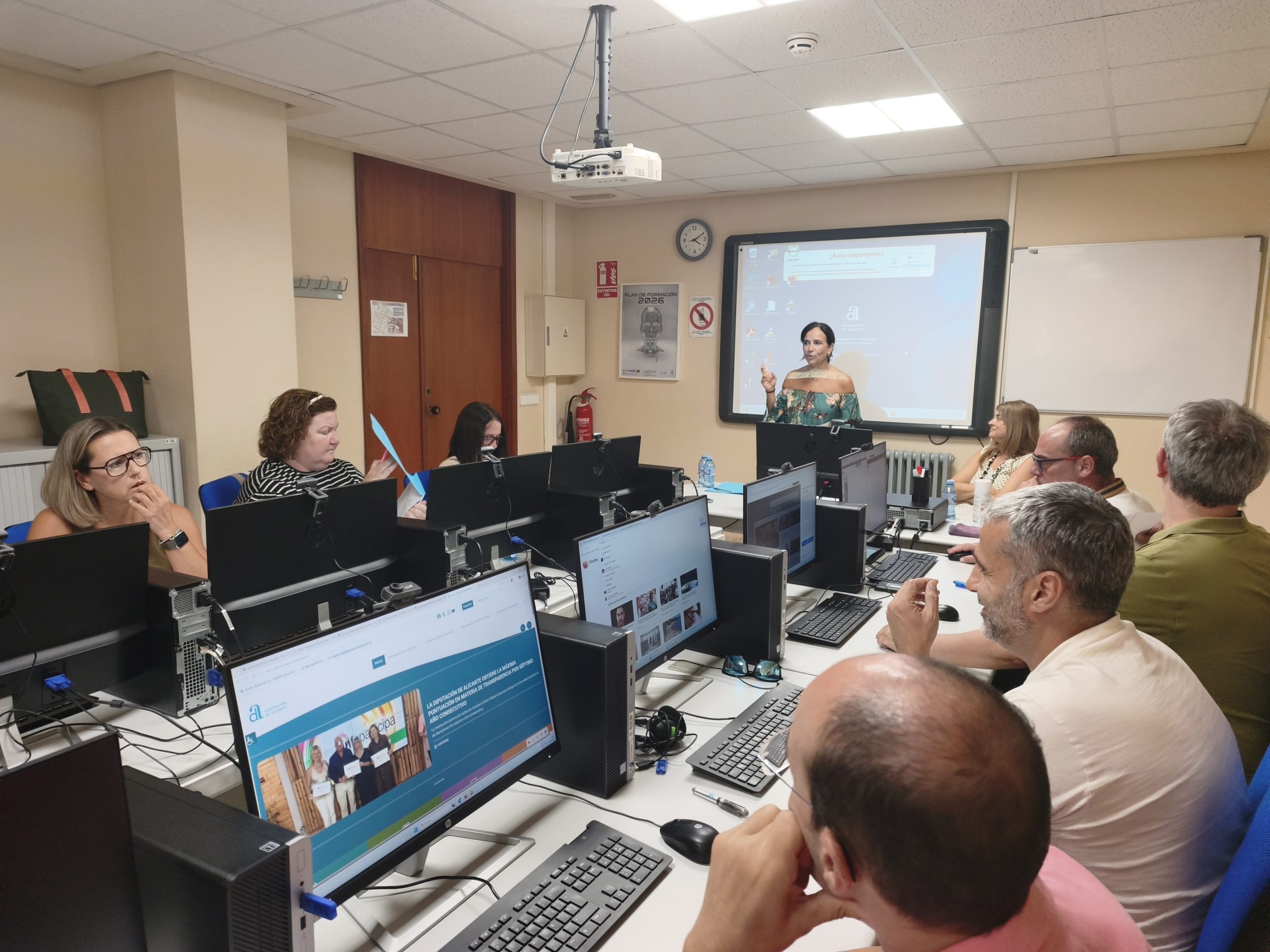 La Diputación imparte un nuevo curso para ayudar a los ayuntamientos a actualizar sus portales de transparencia